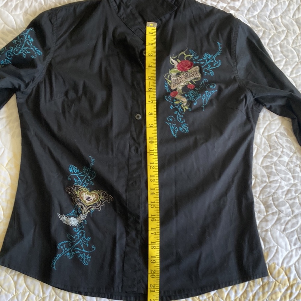 Vintage 🤩 Harley Davidson Original black long sleeve 🔥dress shirt worn once - Picture 16 of 16